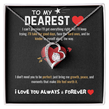 To My Dearest - Forever Love Necklace - Gift Set - SLDDL0064 - Sunshine Letters Co